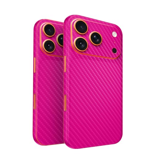 2 Pack of Phone Skins for Apple iPhone 17 Pro - Solid Hot Pink| Protective Viny…