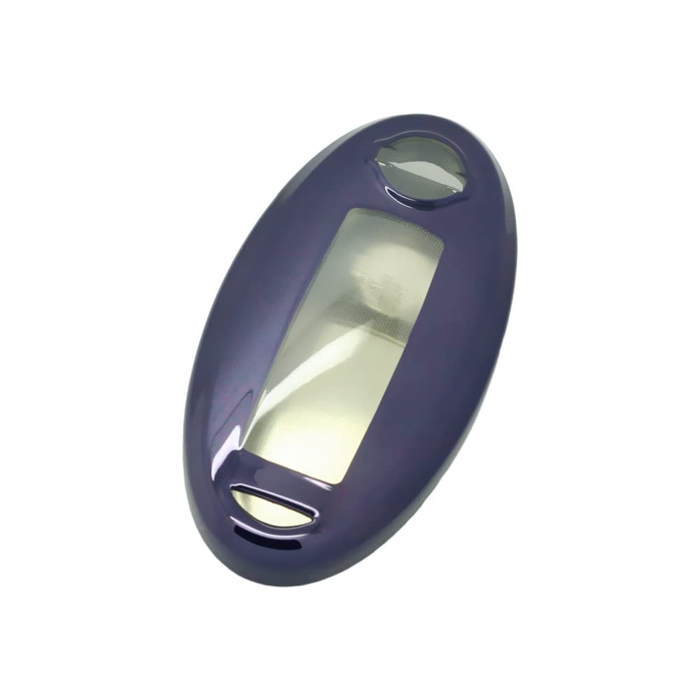 BROVACS Soft TPU Case Shell Cover Protector Holder Full Protection Compatible with NISSAN Altima Armada Maxima Murano Smart Remote Key Fob 2 3 4 5 6 Button SV9500 Dark Purple