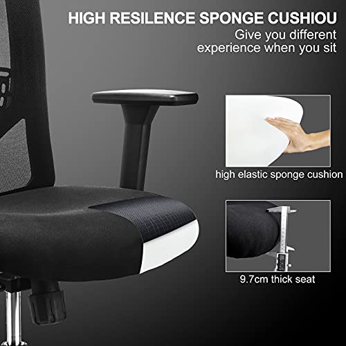 Ergonomic Office Chair, LMIKAF Adjustable Mesh Office Chair with 5D