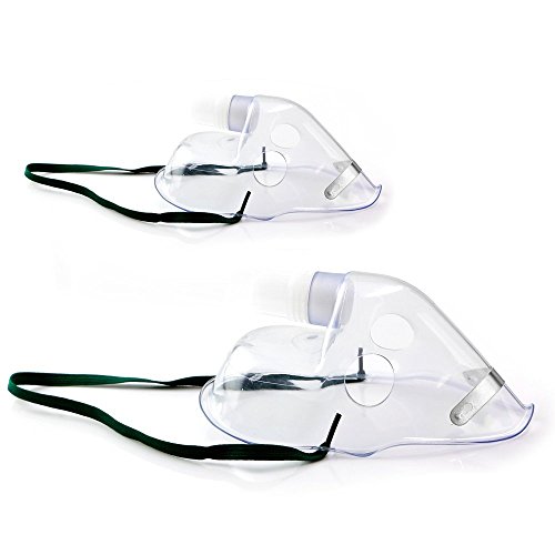 Plceo Vaporizer Kit with 7' Oxygen Tubing Adult & Child Oxygen Masks Elastic Strap Style Breathing Mouthpieces