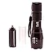 High Powered Tactical LED Flashlight S&O Lights E17 Cree XM-LT6 Zoomable Water Resistant Powerful Handheld Flashlight with Adjustable Focus 5 Modes in Solid Box with Wrist Strap