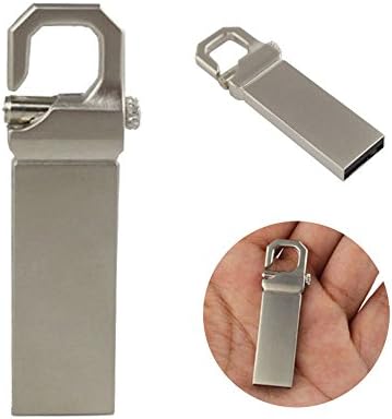 64GB USB FLASH DRIVE METAL KEY CHAIN THUMB DRIVE MEMORY 2.0 SILVER 64GB
