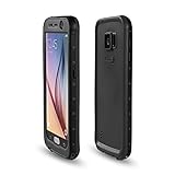 Samsung Galaxy S6 Waterproof Case, Meritcase Galaxy S6 IP68 Full Body Waterproof Dirt Proof Snowproof Shockproof Case for Outdoor Swimming Surfing Diving Snorkeling --Black