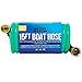 15FT Coiled Boat Hose, Expandable Coil Water Hose, Marine Grade 3/4 Inch Connectors, Perfect for RV Wash, Garden, and Marine Washdown, Self-Recoil Design, 15 Foot Length