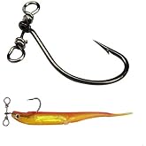 LikeFish 20pcs/Pack Drop Shot Hooks in-line Drop Shot Rig and Swivels