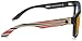 Spy Optic Discord Square Sunglasses, Spy Matte Black/Happy Gray Green/Red Spectra, 57 mm