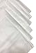 Q.T. Bamboo Men's Soft Bamboo Classic White Handkerchief (6 Pack, White)