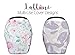 Premium Nursing Cover, Car Seat Canopy for Babies and Breastfeeding Scarf by Lallini - Multi-Use Infant Cover for Shopping Cart, High Chair and Stroller - Best Floral (Daisy)