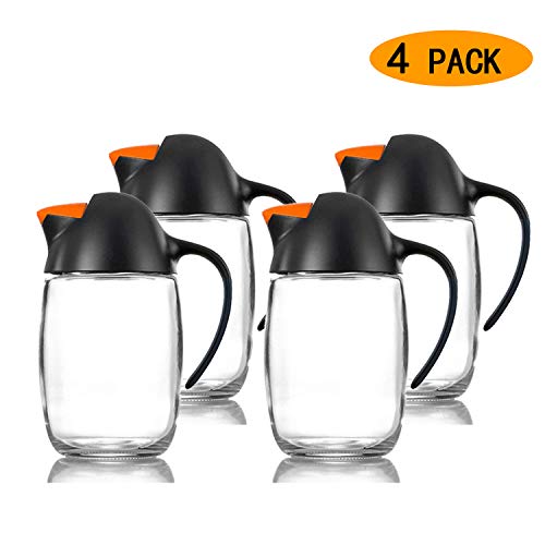 Olive Oil Dispenser Bottle with Automatic Cap 21oz Glass Oil and Vinegar Dispenser Bottle for Kitchen, No Drip Condiment Dispensing Cruet Container with Precise-Pour Spout Lovely Penguin Design - Thumbnail 6