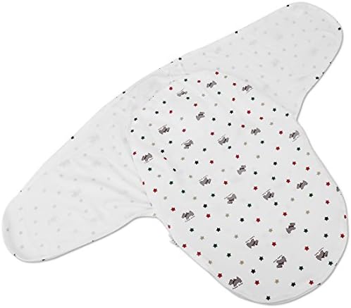 Healva Baby Sleep Sack 100% Cotton Muslin Swaddle Blanket, Adjustable Velcro Baby Three-in-One Sleeping Bag with Inner Pounch and Outer Sack (0-6 months) - Gently Weighted Design for Better Sleep