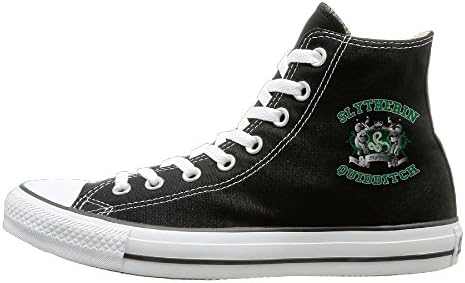 Tracy Harry Potter-Slytherin Quidditch 5 Not Lace-up Unisex Flat Canvas High Top Sneaker 37 Black