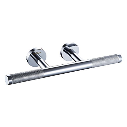 Sanliv Heavy Brass Shower Foot Rest in Textured Chrome Finish for Hotel
