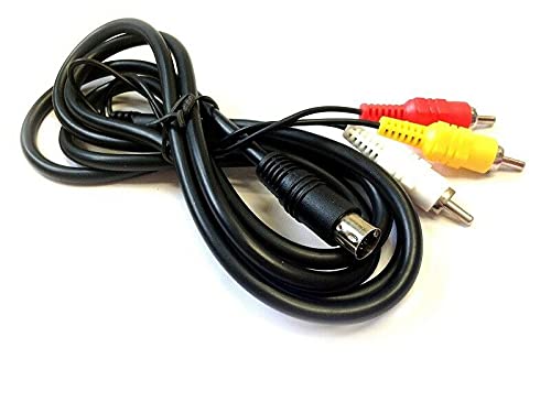 Multibao 1.8m Audio Video Cable Lead AV 9Pin to RCA Composite Cable Connection for Genesis 2 3