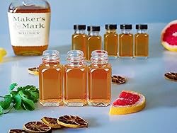 Syntic Reusable Ginger Shot Bottles with Caps - 8