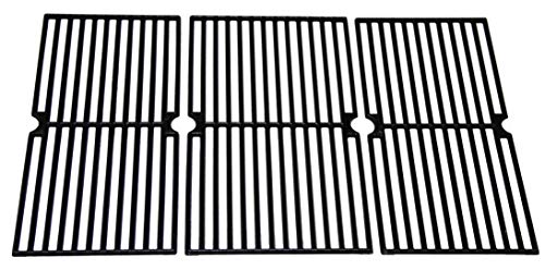 Hongso PCG233 Universal Gas Grill Grate Cast Iron Cooking Grid Replacement, Sold As A Set Of 3