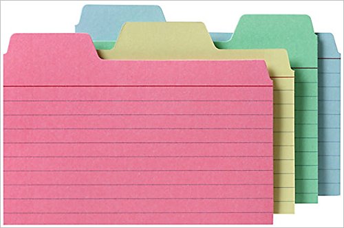 STERILITE Flip Top Plastic Recipe Card Storage Box, Recipe Card, and Index Card Holder Includes Colored Tabbed Divider Index Cards (3x5)
