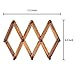 MyGift 10 Hook Burnt Wood Wall Mounted Expandable Accordion Peg Coat Rack Hanger for Entryway, Mudroom or Garage
