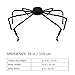 Giant Halloween Spider 4.9ft/150cm With LED Eyes Scary Spider Toys for Kids Outdoor Halloween Decorations Trick or Treat