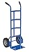 Vestil DHHT-500S-HR Steel Dual Handle Hand Truck with Hard Rubber Wheels 17-1/2 In. x 21 In. x 44-1/2 In. 500 Lb. Capacity Silver
