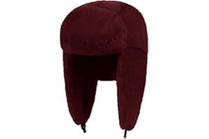 Lina & Lily Winter Trapper Hats with Earflaps for Men Women Soft Warm Plush