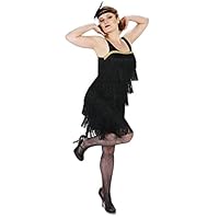 Dream Weavers Costumers Black Flapper Adult Costume M