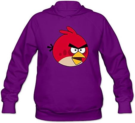 VenC Women's Hooded Sweatershirts Hoodies Angry B Purple L