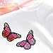 Budicool Flowers Butterfly Iron on Patches Embroidery Applique Patches for Clothes Jeans (Pack of 16 Pieces)