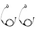 GoodQbuy® 2pcs Clip Ear Headset/Earpiece Mic For Uniden GMR 2 Two Way Radio Walkie Talkie