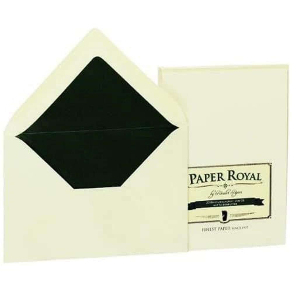 Rössler 2031831008 C6 Royal Paper Envelope - Chamois/Green