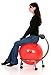 Isokinetics Inc. Brand Adjustable Fitness Ball Chair - Solid Black Metal Frame Finish - Exclusive: 60mm (2.5