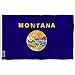 ANLEY Fly Breeze 3x5 Foot Montana State Flag - Vivid Color and Fade Proof - Canvas Header and Double Stitched - Montanan MT Flags Polyester with Brass Grommets 3 X 5 Ft