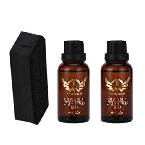Inkach Ceramic Car Coating Kit 9H Hardness Hydrophobic Glass Coating Car Liquids Auto Painting Care (Multicolor)