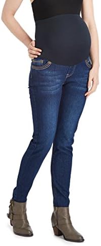 RUMOR HAS IT Maternity Embroidered Pocket Over The Belly Straight Jeans