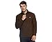 Polo Ralph Lauren Men's Half Zip French Rib Cotton Sweater (Brown Mu, L)