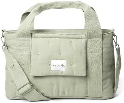 , saco de maternidade, saco organizador de carrinho de bebé, com pegas ajustáveis ao carrinho, fecho de fecho, compacto e de grande capacidade, com bolsos interiores, verde