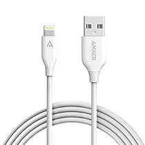 Anker PowerLine 6ft Lightning Cable, Apple MFi Certified Lightning to USB Charging Cable for iPhone 7/7 Plus 6/6s Plus 5/5s/5c, iPad mini/Air/Pro iPod touch (White)