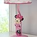 Disney Minnie Mouse Polka Dots Lamp Base and Shade, Light Pink/White/Grey/Bright Raspberry