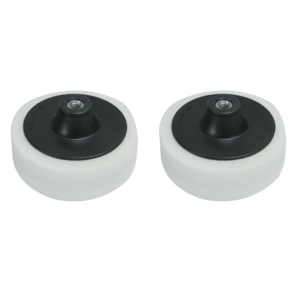 Silverline 633521 M14 Foam Polishing Head 150 mm Firm White (Pack of 2)