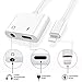 DMDFJY for iPhone Adapter Headphone Adapter 3.5mm Jack Dongle Earphone Connector Convertor 2 in 1 Accessories Cable Charge & Audio Compatible with iPhone X/XS / XS MAX/XR 8 / 8Plus 7/7 Plus – Whitethumb 2