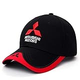 monochef Auto sport Car Logo Black Baseball Cap F1 Racing Hat (Mitsubishi)