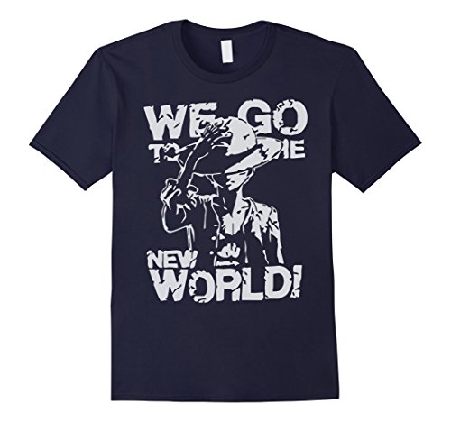 Men S We Go To The New World One Piece Tee Large Navy Buy Online In Andorra At Andorra Desertcart Com Productid