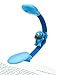 WITHit French Bull USB Rechargeable Clip On Book Light – Light Blue Monkey – LED Reading Light for Books, eBooks, Reduced Glare, Lightweight - Integrated USB Plug, Rechargeable Battery Included