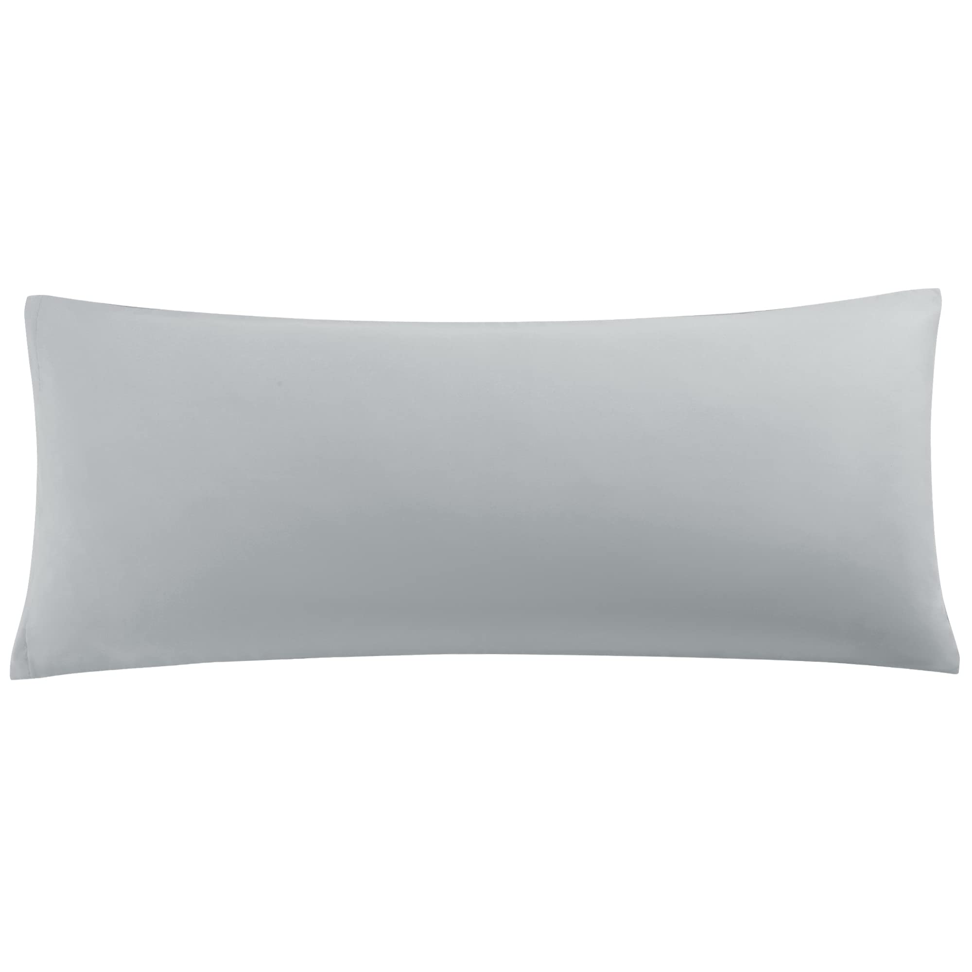 sourcing map Soft Brushed Microfiber Body Pillow Cover with Zipper Closure, Bolster Pillow Cases Long Pillow Cases for Body Pillow Grey 20"x55" (4ft 6in)