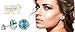Hypoallergenic Handmade Cubic Zirconia March Aquamarine Blue Birthstone Austrian Crystal 18k Rhodium Plated Solitaire Stud Earrings