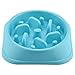 GOGOKING Dog Bowl Fun Anti-Choke Bowl Pet bowl Healthy Food Bowl Slow Feeder Dog Bowl Christmas Gifts (Rotate blue)