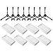 16Pack Accessoreis Replacement Parts for ILIFE V3s V5 V5s V5s pro Robot Vacuum Cleaner - 8 Filters and 8 Side Brushes(Left+Right)