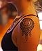 COKOHAPPY Stencils for Henna Tattoos (12 Sheets) Self-Adhesive Beautiful Body Art Temporary Tattoo Templates, Henna, Flower, Butterfly Designs