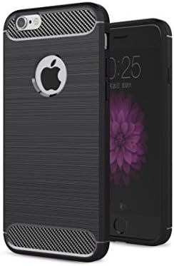 iPhone Case, Ultra Slim TPU Shockproof Protective Cover for iPhone 6 - Black