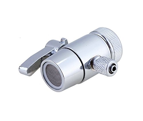Photo 1 of PureSec Kitchen Sink Faucet Diverter Valve(Lever type) with M22(?22mm) Inner Threaded Swivel Collar and 3/8 inch Single Way Outlet for Countertop&under-sink Water filtration System