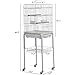 Yaheetech 46.5” White Metal Bird Cage Parrot Cockatiel House Stand On Wheels with 3 Front Doors/Bottom Tray/Bottom Shelfthumb 3